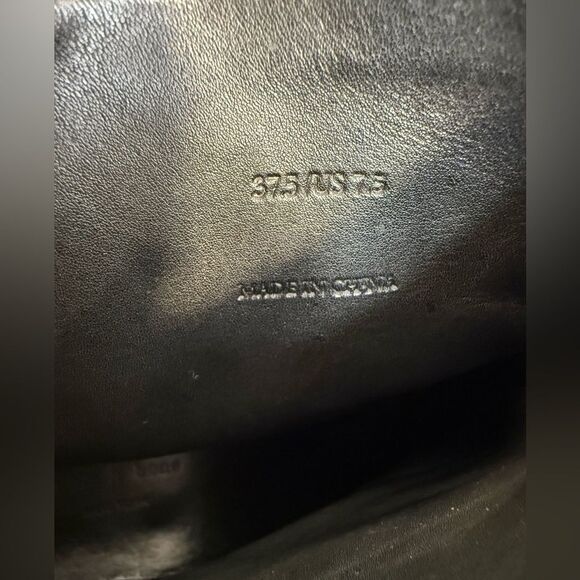 Rag & Bone Newbury Black Leather Booties Size 7.5 Block Heel - Picture 8 of 9